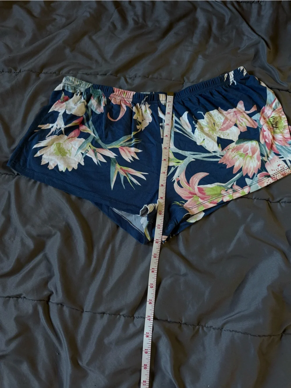 Women's Navy Floral Halter Pajama Set